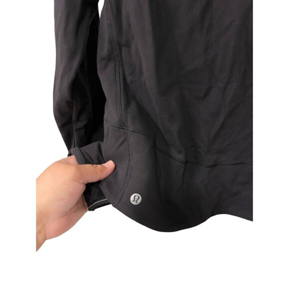 Lululemon Athletica Long Sleeve Crew Neck Sweater Top Soft Thumb Holes Women’s 8 - Picture 4 of 4